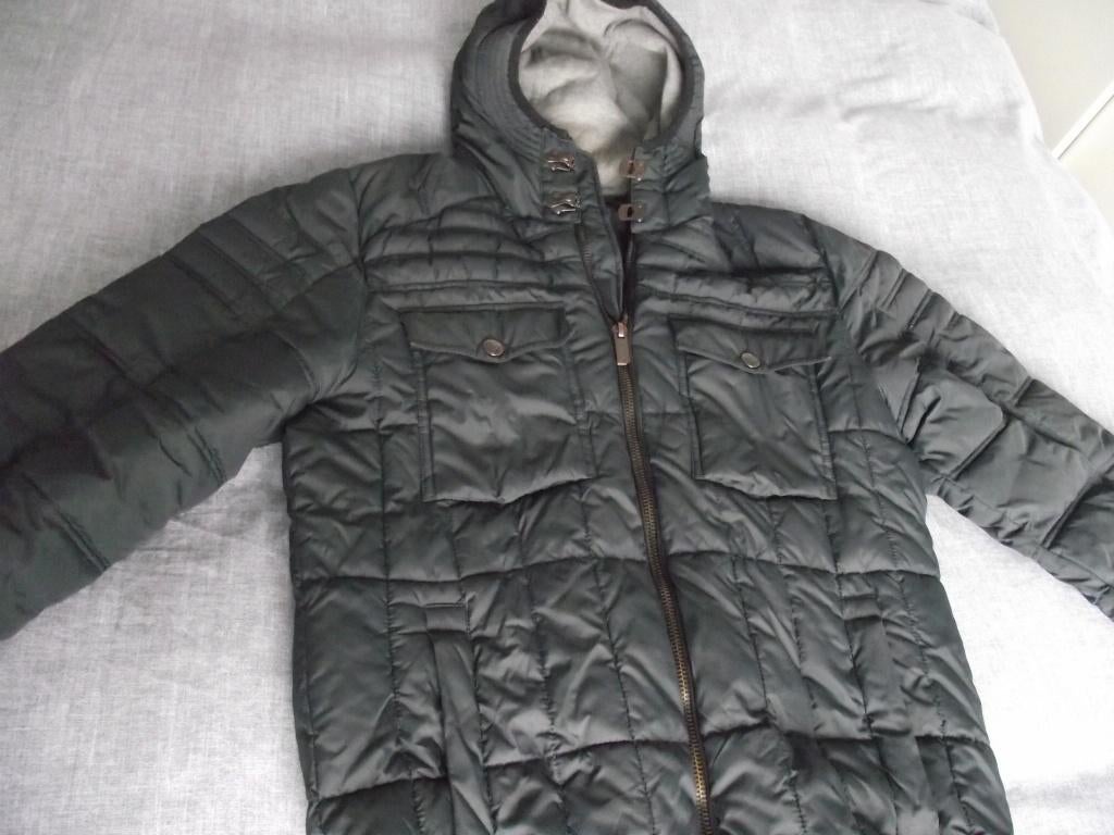 donker grijs Coolcat jas + capuchon rits blok gewatteerd XL, Maat 56/58 (XL), Ophalen of Verzenden, Grijs, Coolcat