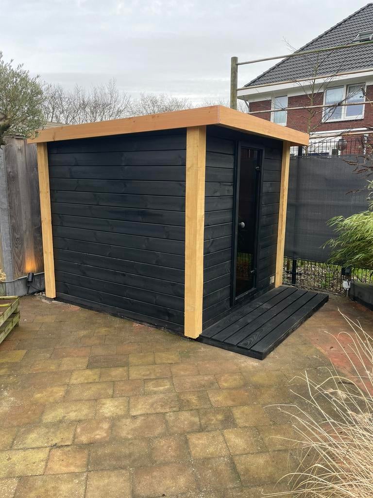 Thermowood Buitensauna tuinsauna sauna maatwerk, Sport en Fitness, Sauna, Ophalen of Verzenden, Nieuw, Fins of Traditioneel, Complete sauna