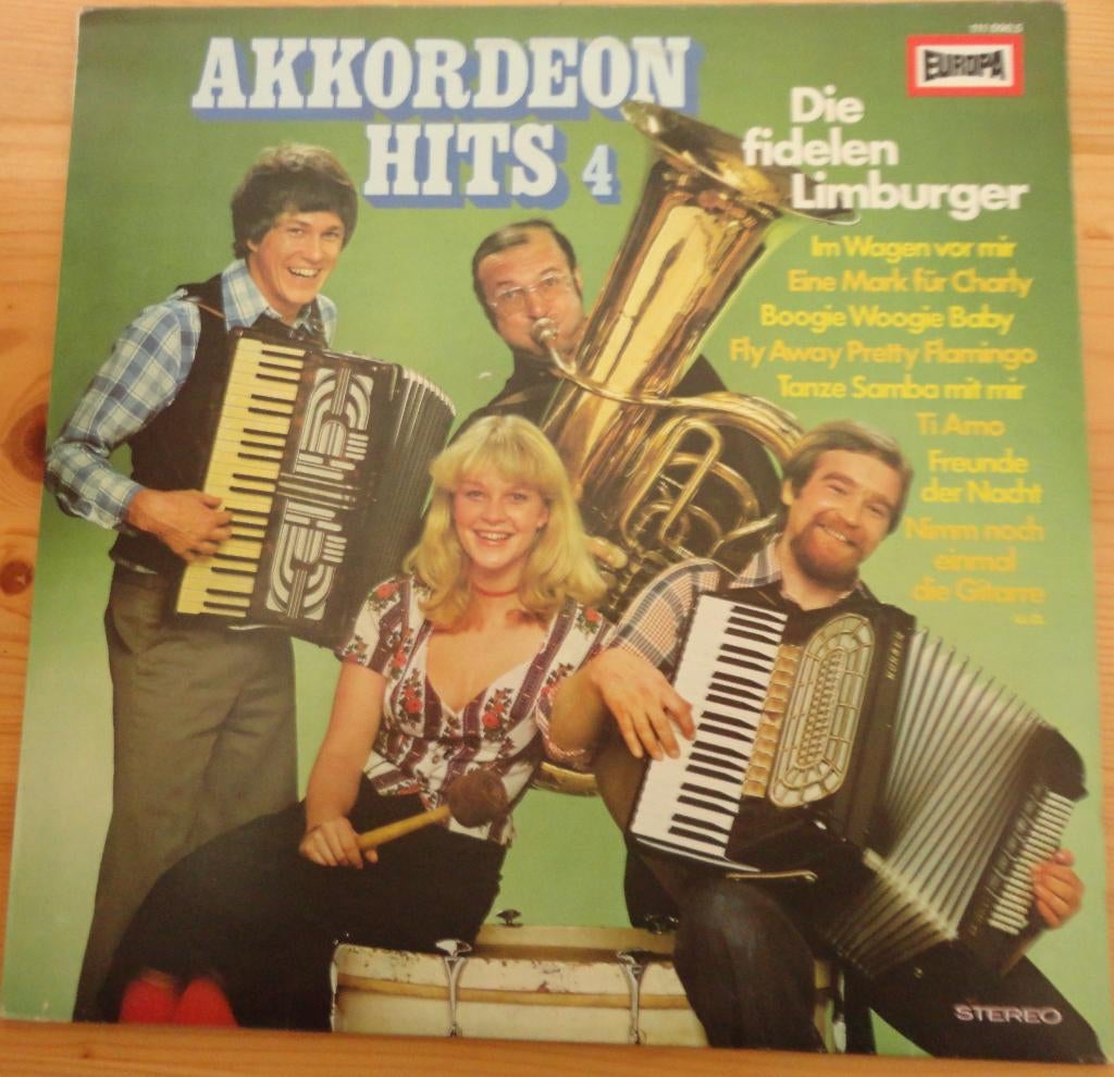 Die Fidelen Limburger -Akkordeon Hits (4 ) (LP, Ophalen of Verzenden, Gebruikt, 12 inch