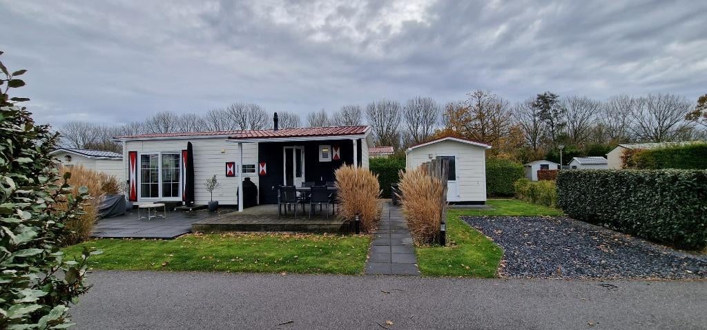 Chalet Stacaravan te koop in ZEELAND met AIRCO en BERGING, Tot en met 4