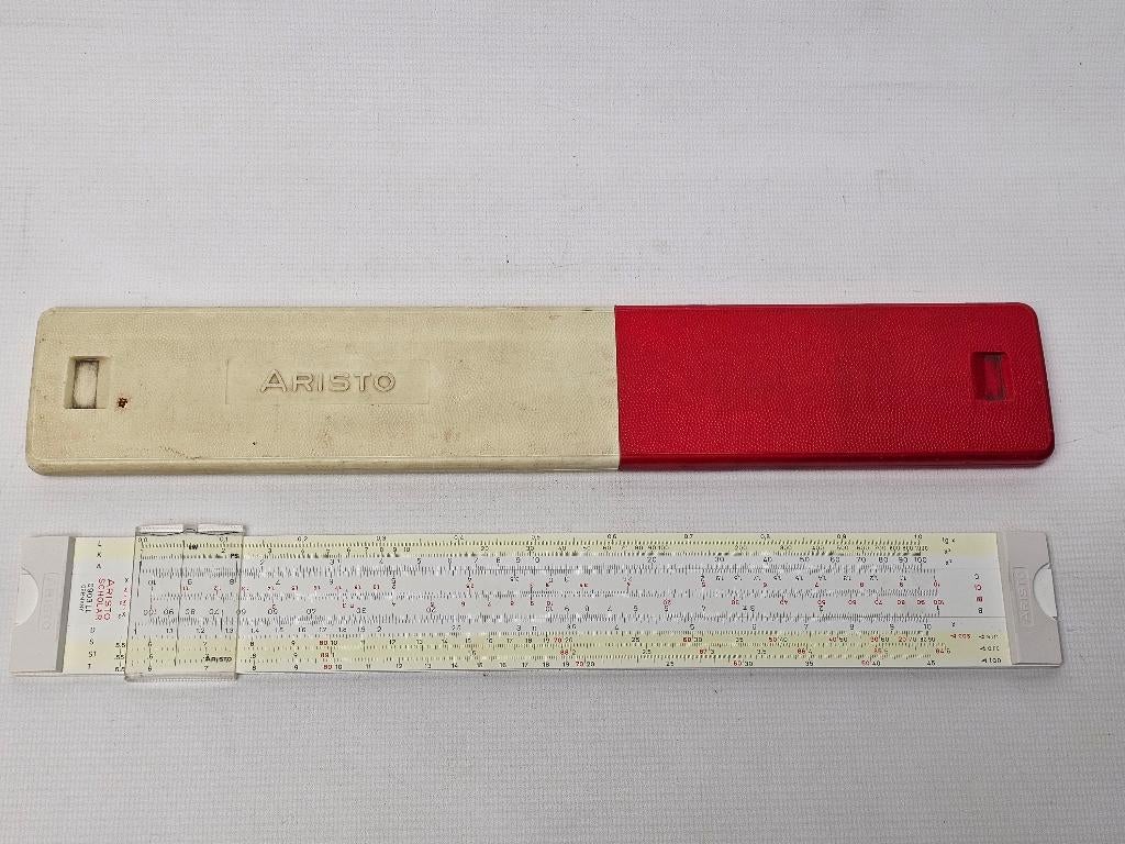 # Vintage Aristo Scholar 0903 LL Rekenliniaal met Doos, Ophalen of Verzenden