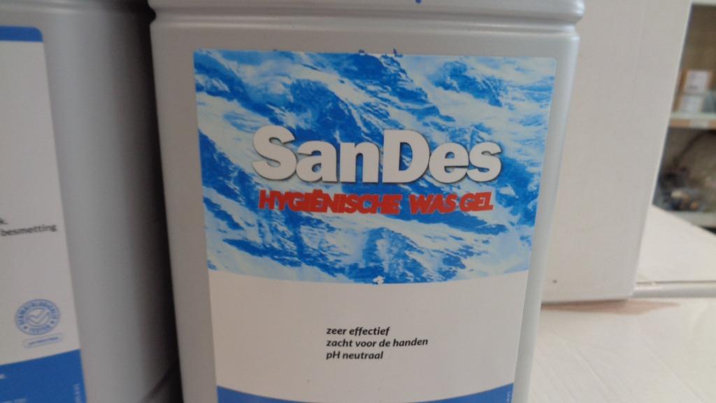 76 x handzeep  4 liter  incl handpomp   liefst 1 koop, Ophalen, Zeep, Nieuw, Nederland