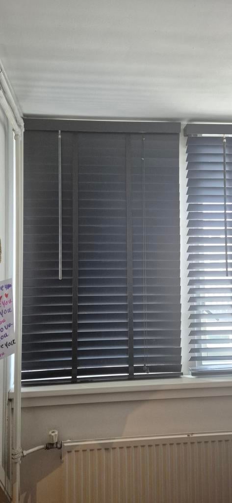 Zwarte jaloezieën, Ophalen, Gebruikt, 100 tot 150 cm, Modern