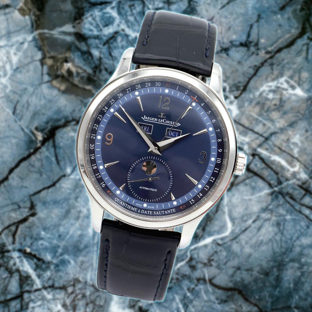 Jaeger LeCoultre Master Control Calendar Ref. Q4148480, Overige merken, Leer, Staal, Verzenden