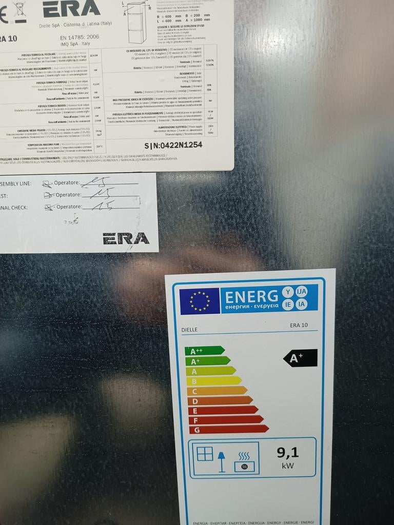 Dielle pelletkachel  Era 10 kw, Huis en Inrichting, Kachels, Ophalen, Overige brandstoffen, Vrijstaand, Houtkachel