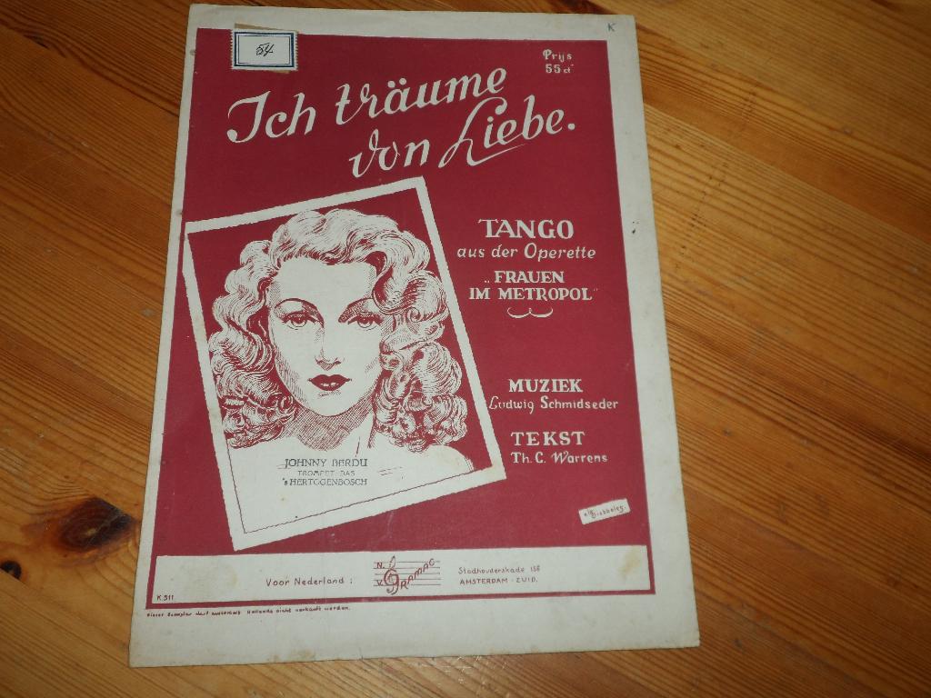 Ich traume von liebe - ik droomde van liefde - Schmidseder, Zang, Gebruikt, Ophalen of Verzenden, Artiest of Componist