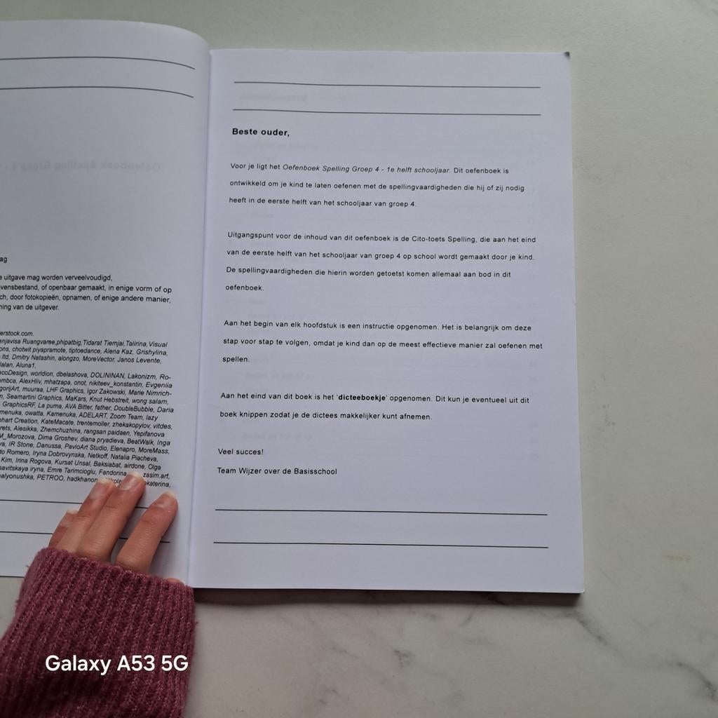 Spelling oefenboek groep 4 - 1e en 2e helft, Ophalen of Verzenden, Zo goed als nieuw, Overige niveaus, Nederlands