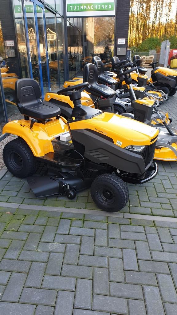 Nieuwe  zitmaaier stiga tornado 398m euro 1900, Tuin en Terras, Zitmaaiers, Ophalen of Verzenden, Nieuw, Mulchfunctie, 90 tot 120 cm