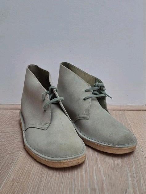 Mintgroene Clarks Desert Boot, vrouwenschoen Mt 39 Gedragen, Overige kleuren, Boots, Clarks, Ophalen of Verzenden