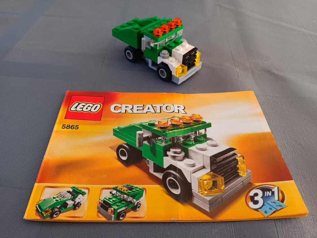 Lego Creator 5865 Mini Dumper, Ophalen of Verzenden, Zo goed als nieuw, Complete set, Lego