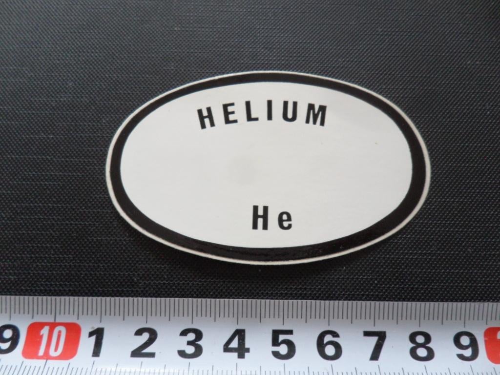 sticker HELIUM He *, Verzamelen, Stickers, Zo goed als nieuw, Ophalen
