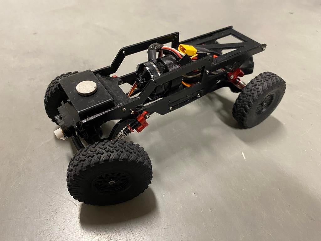 SCX24 Groundhog Chassis met Toyota Body, Overige merken, Gebruikt, 1:50 of kleiner, Auto