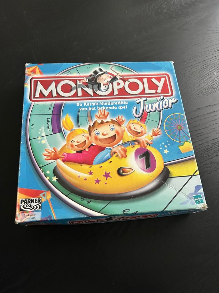 Monopoly Junior Kermis Editie - Kinderspel, Hobby en Vrije tijd, Gezelschapsspellen | Bordspellen, Een of twee spelers, Ophalen of Verzenden