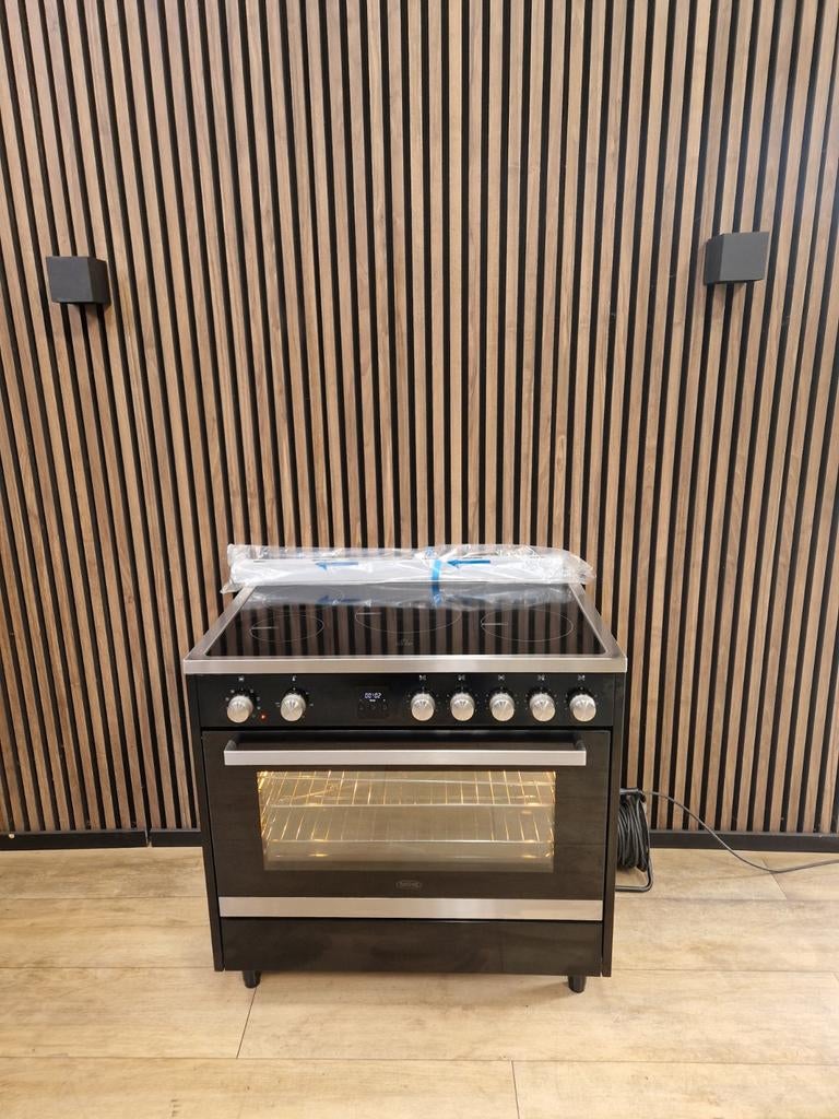 NIEUWE ZWARTE BELLING INDUCTIE FORNUIS (GRATIS BEZORGEN), 60 cm of meer, Ophalen of Verzenden, Zo goed als nieuw, Energieklasse A of zuiniger