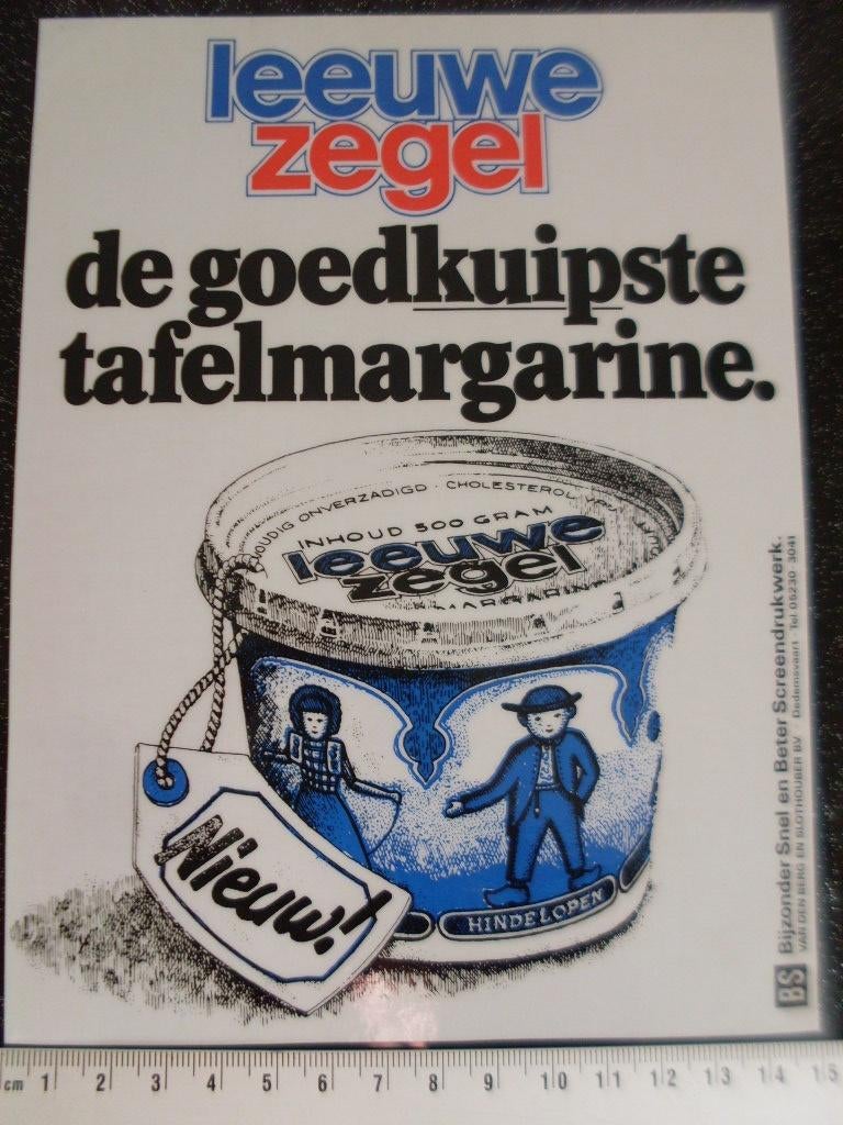 ruit sticker leeuwe zegel logo leeuwezegel tafel margarine, Ophalen of Verzenden, Zo goed als nieuw, Bedrijf of Vereniging