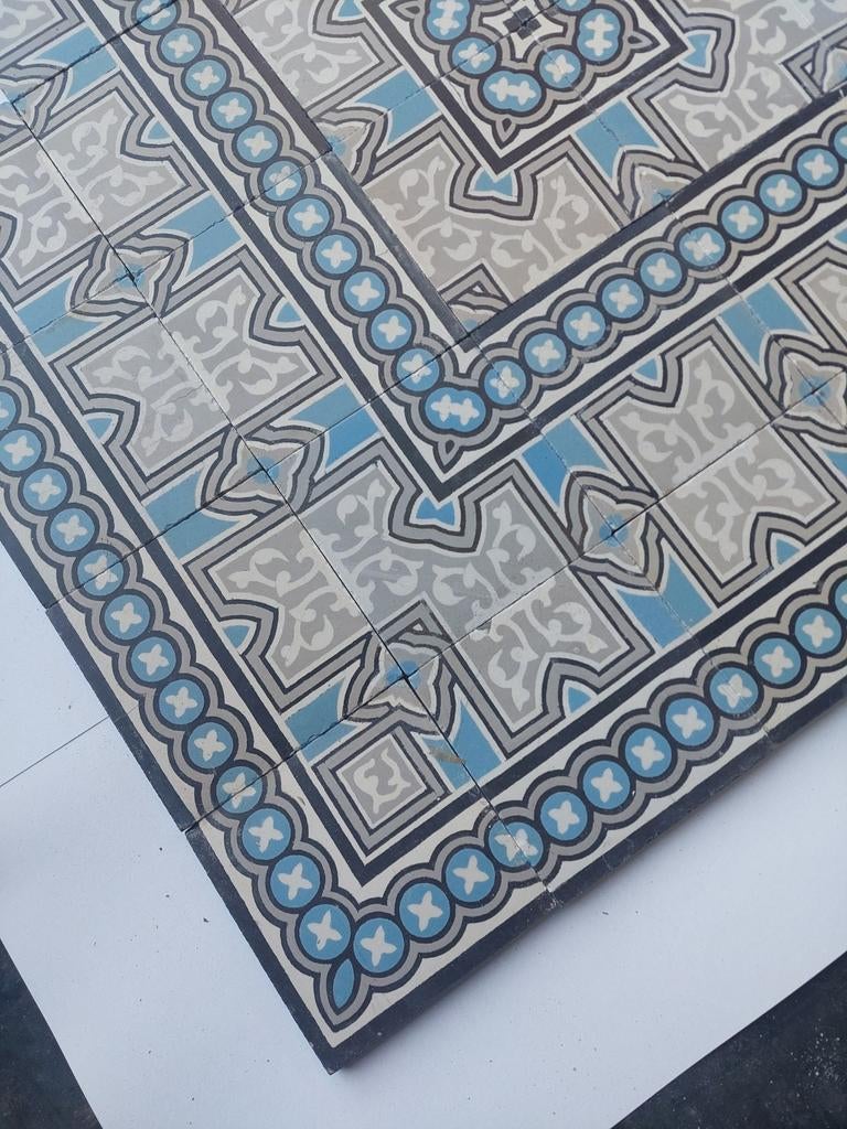 Te Koop:partij oude keramische vloertegels21,5 m2 compleet., Gebruikt, Keramiek, Minder dan 20 cm, 10 m² of meer