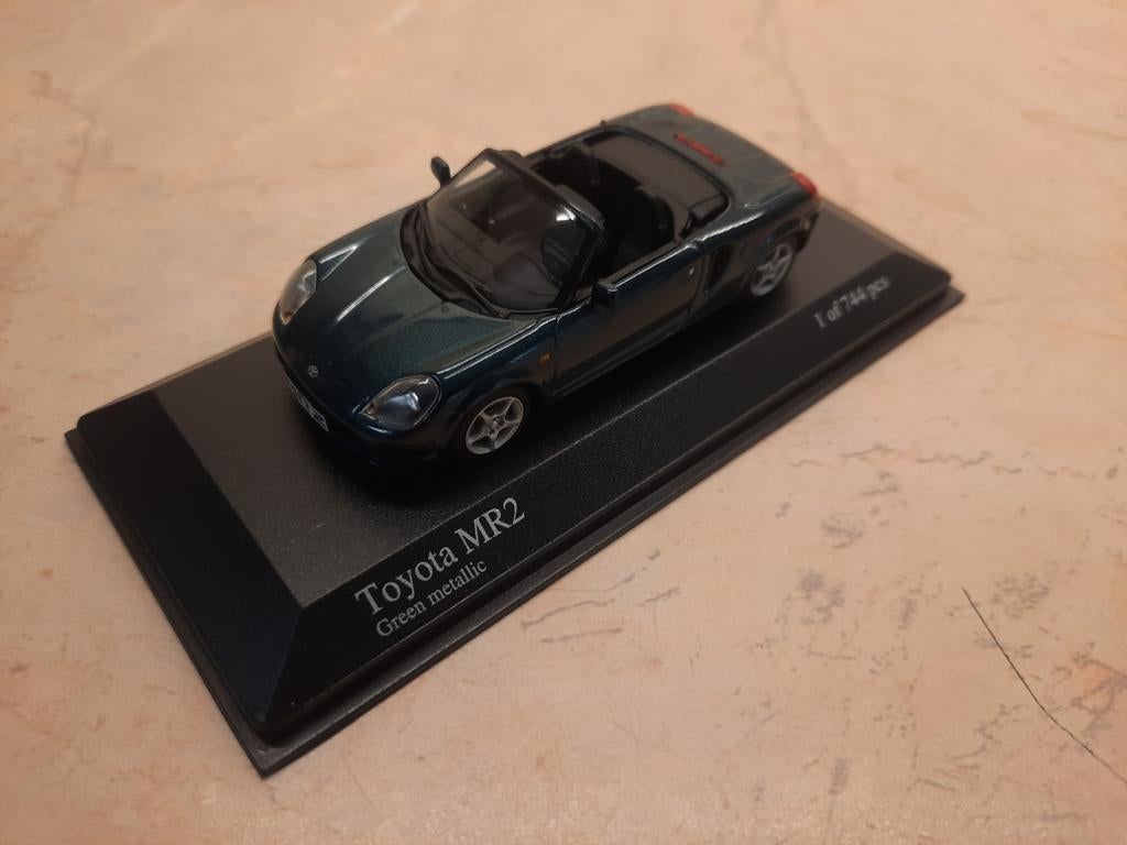 Minichamps Toyota MR2 2000 Green Metallic 1:43, Hobby en Vrije tijd, Ophalen of Verzenden, Nieuw, Auto, MiniChamps