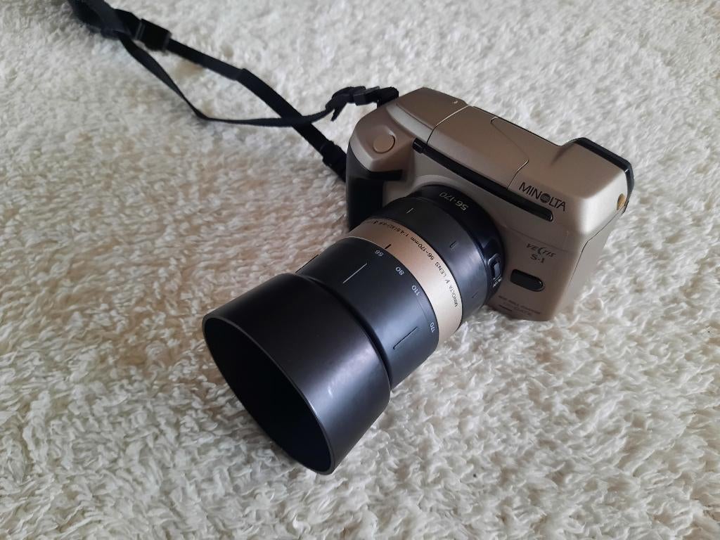 CAMERA- ANALOOG - MINOLTA - VECTIS S1 + Toebehoren., Ophalen of Verzenden, Gebruikt, Spiegelreflex, Minolta