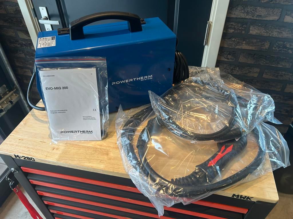 Lasapparaat Powertherm EVO-mig 200, Ophalen, Nieuw, 150 tot 250 ampère, Elektroden