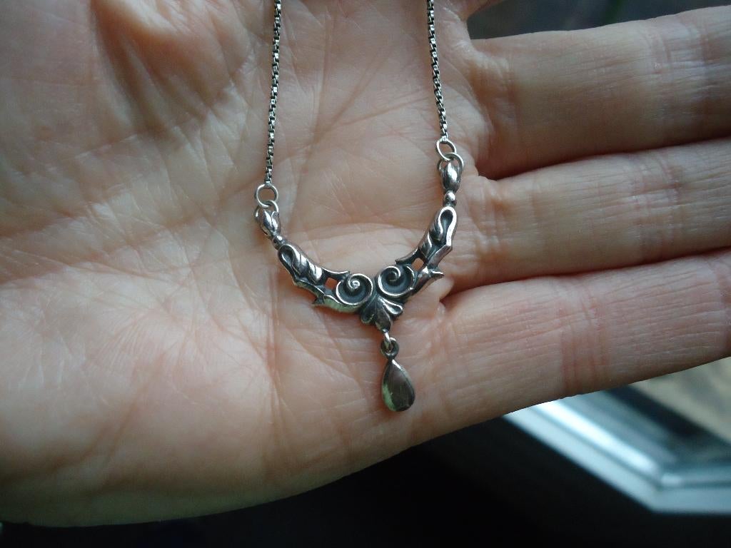 mooi echt zilveren choker kettinkje mooi fijntjes gemerkt, Ophalen of Verzenden, Zo goed als nieuw, Zilver, Zilver