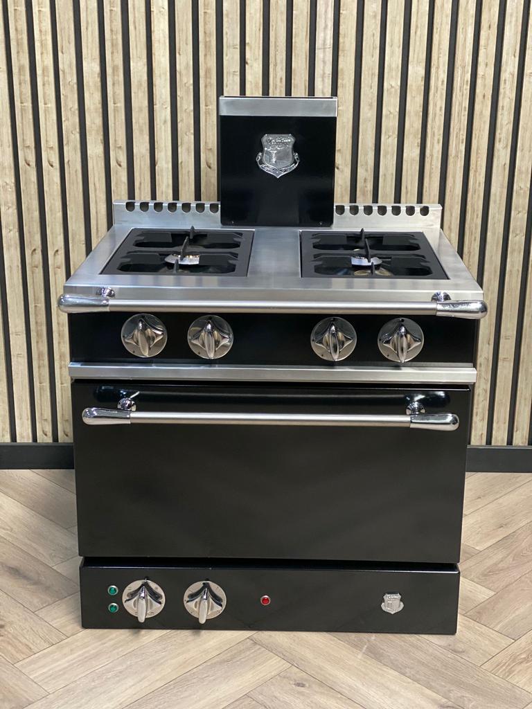 Uniek Frans Fornuis Delaubrac Lyon 4 pits Gas + Grote Oven, Ophalen of Verzenden, Grill, Elektrisch
