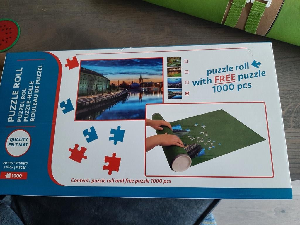 Puzzelmat t.m.1000 stukjes compleet met puzzel NIEUW, Ophalen of Verzenden, 500 t/m 1500 stukjes, Nieuw