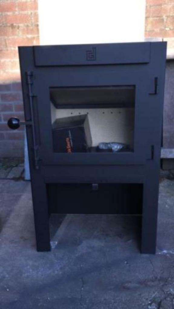Nieuwe houtkachel Dik Geurts Jannik Large 8kW, Nieuw, Hout, Vrijstaand
