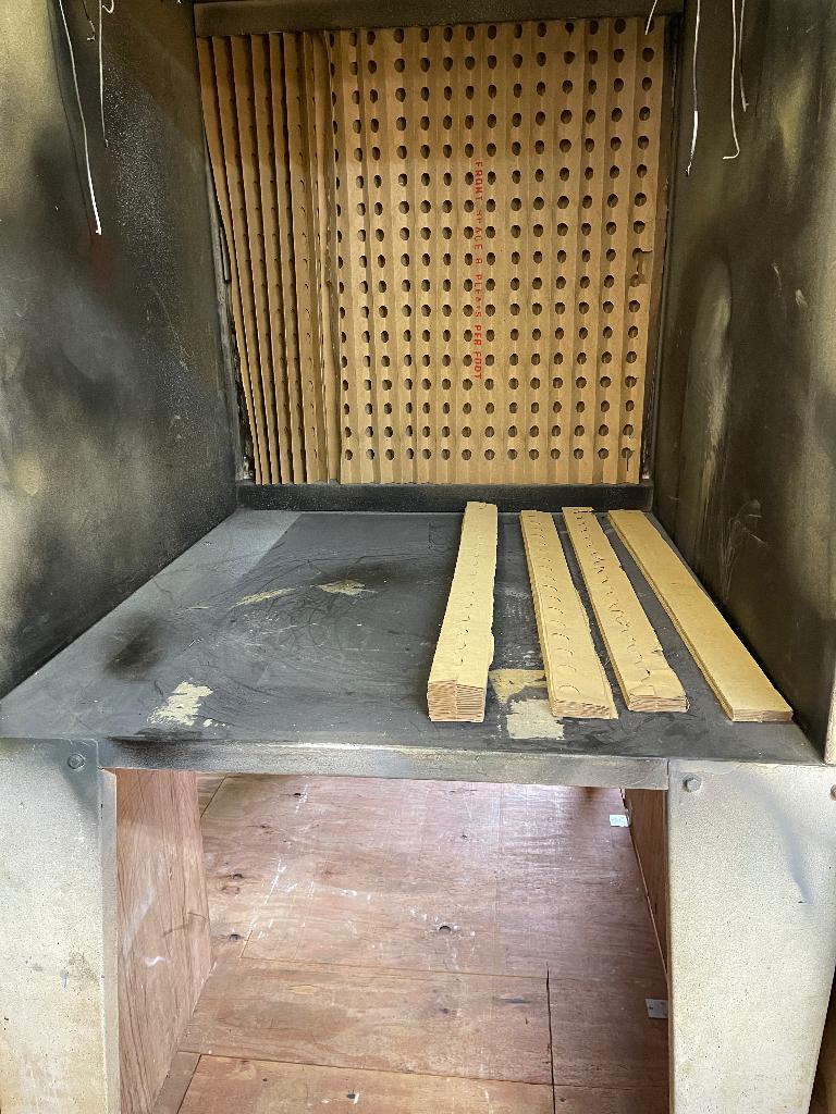 Spuitcabine spuitwand, Ophalen, Gebruikt