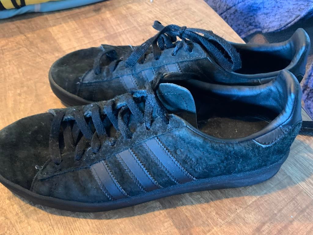 Adidas Campus sneakers zwart, Ophalen of Verzenden, Gedragen, Zwart, Sneakers of Gympen