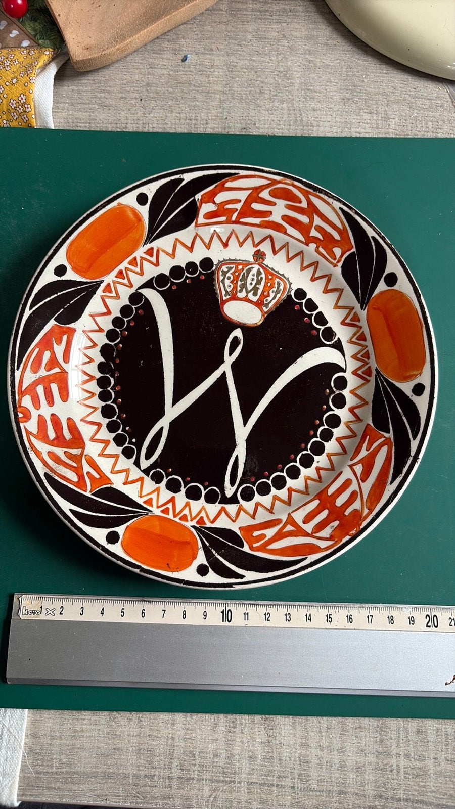 Antiek wandbord uit1898 voor de inhuldiging van wilhelmina, Ophalen of Verzenden