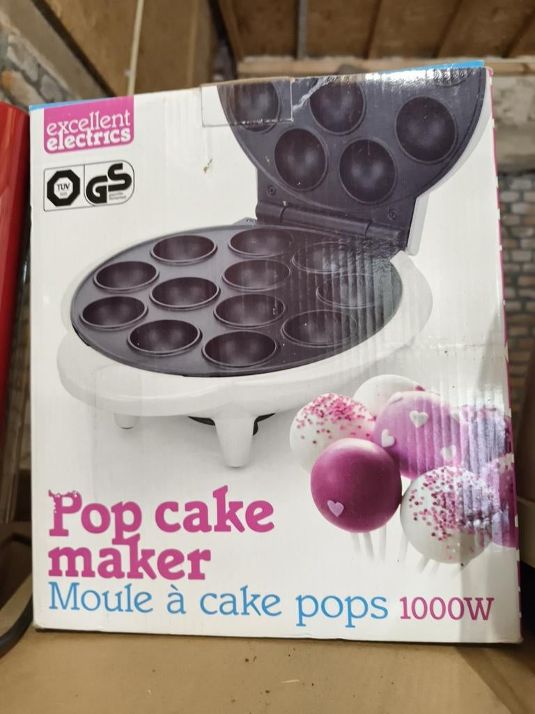 Excellent Electrics Pop Cake Maker 1000W, Witgoed en Apparatuur, Overige Witgoed en Apparatuur, Ophalen of Verzenden