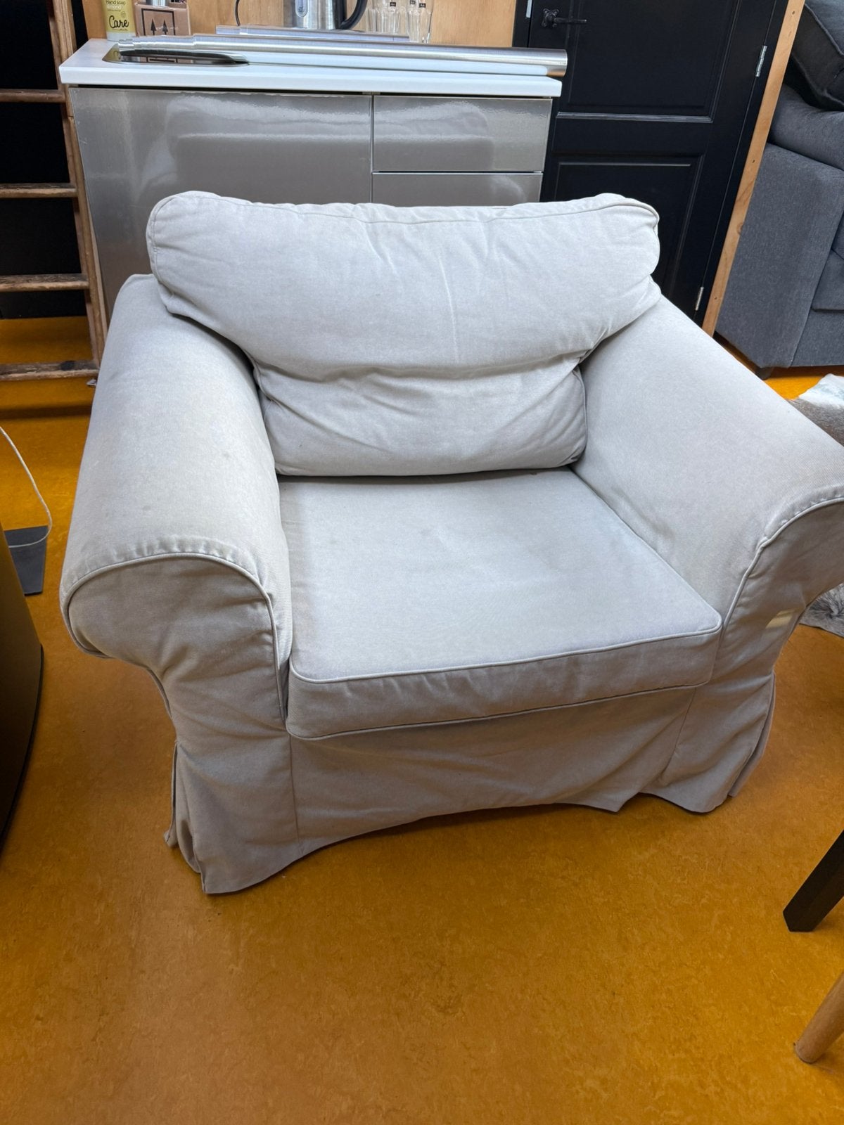 Grote ikea fauteuil, Huis en Inrichting, Ophalen, Gebruikt, 75 tot 100 cm, 50 tot 75 cm