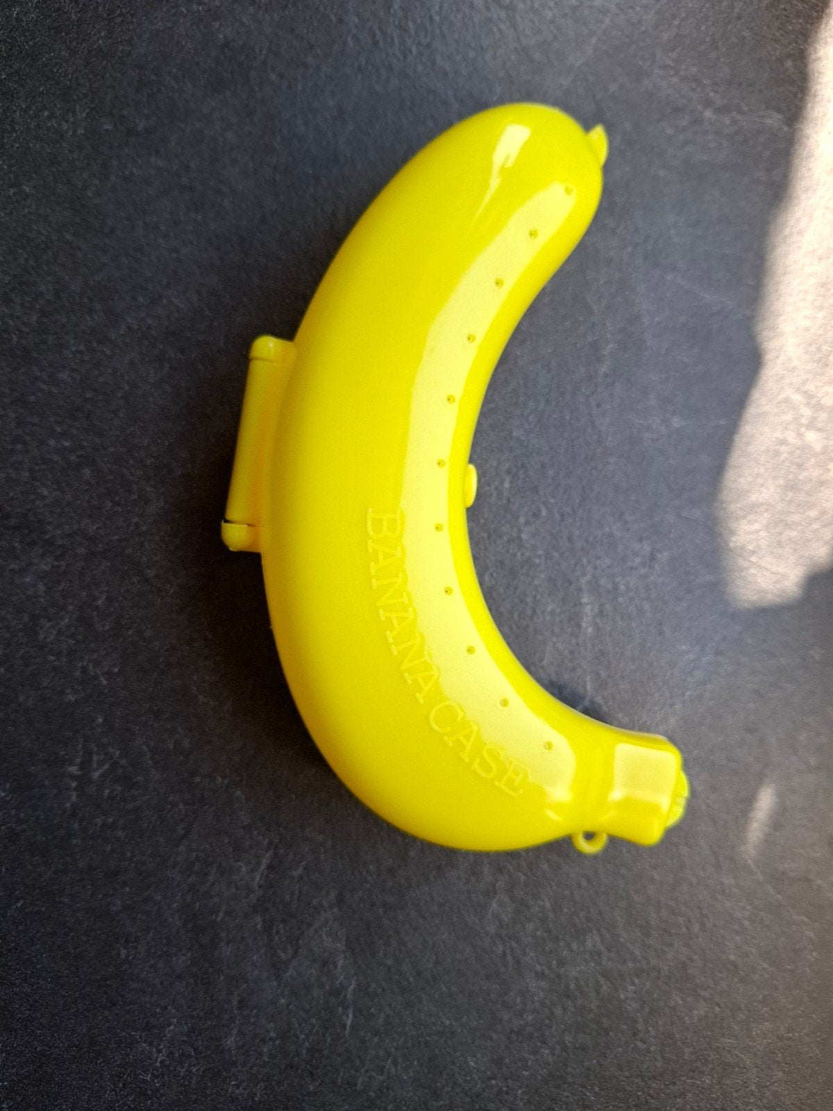 Gele bananendoos - Bescherm je banaan onderweg!, Ophalen of Verzenden, Overige typen, Gebruikt, Kunststof