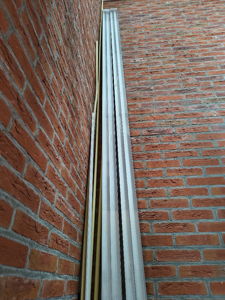 Storemax R40 schuifdeurset (1x ALU Rail 3,60m + 7 wielsets), Ophalen, Nieuw, 200 cm of meer, Minder dan 100 cm