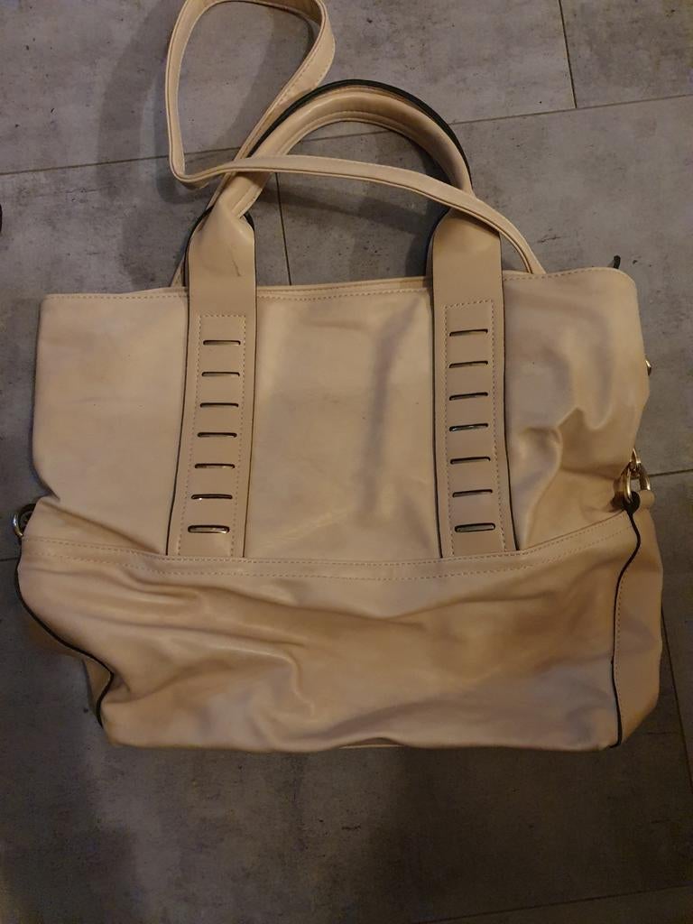 Beige tas, Ophalen of Verzenden, Zo goed als nieuw, Beige, Handtas