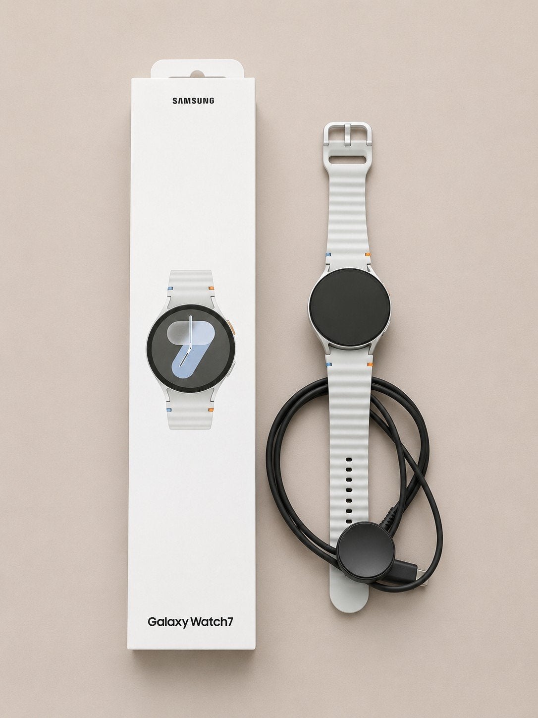 Samsung Galaxy Watch 7 44 mm 4G Zilver – Zeer goede staat, Sieraden, Tassen en Uiterlijk, Smartwatches, Afstand, Ophalen of Verzenden