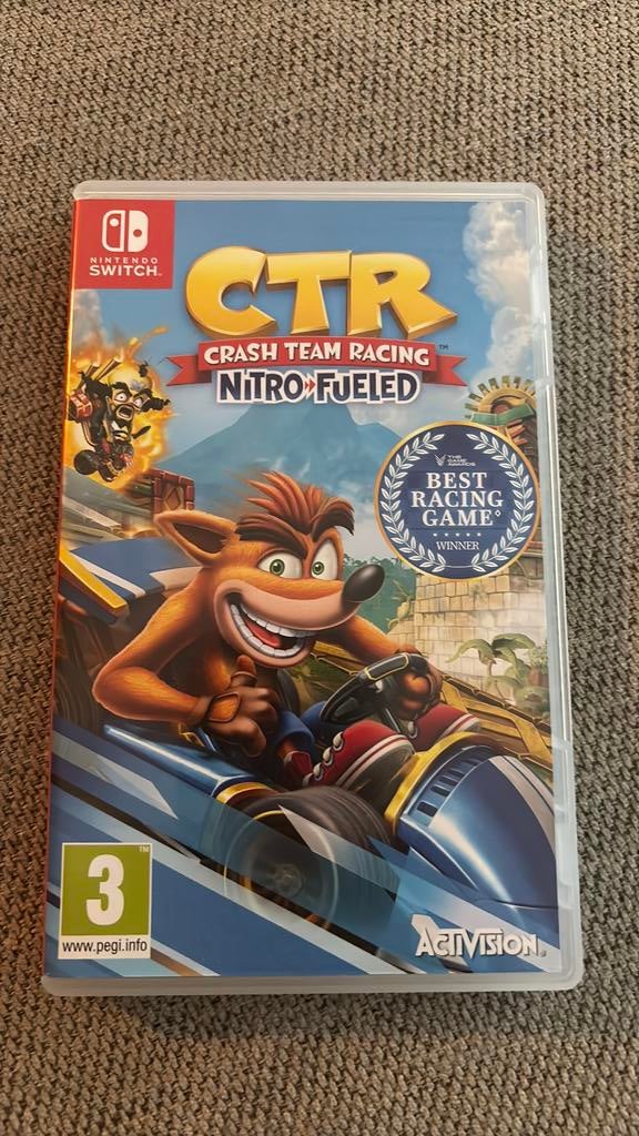 CTR Crash Team Racing Nitro Fueled, Racen en Vliegen, Ophalen of Verzenden, Zo goed als nieuw, 3 spelers of meer