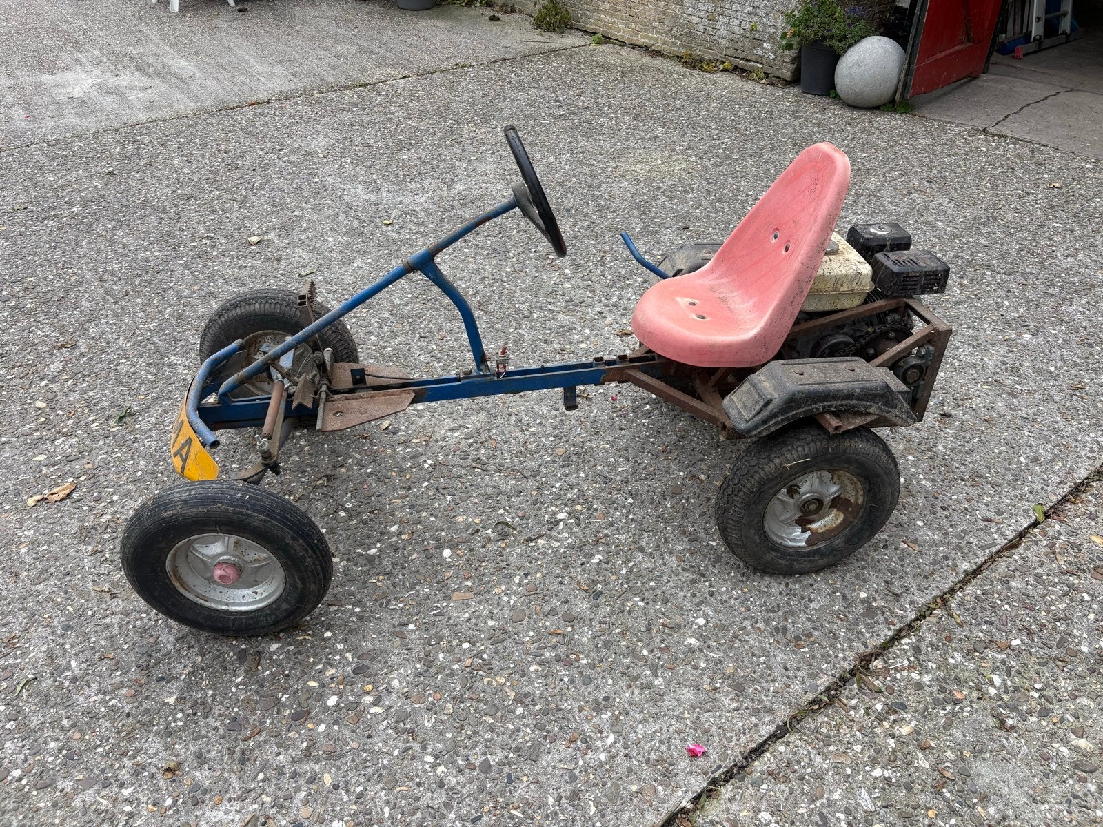 Skelter met 6.5PK motor, Ophalen, Gebruikt, Schijfrem, Overige typen