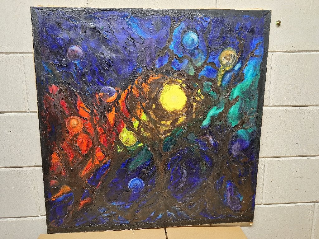Drie mooie abstracte schilderijen, Ophalen of Verzenden