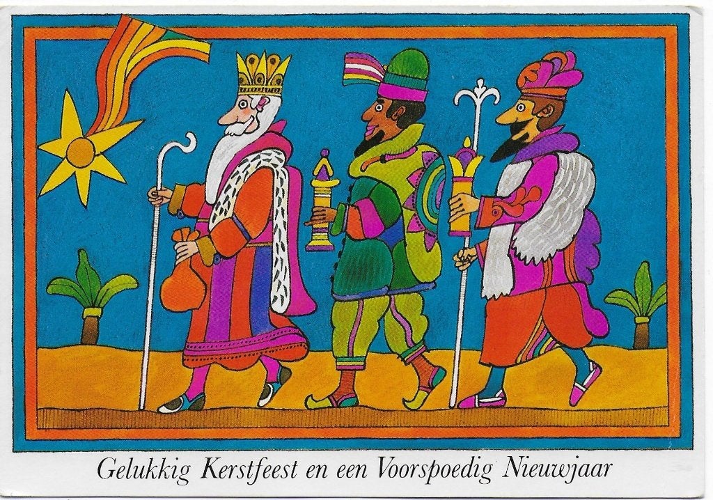 Voor Het Kind Drie koningen Gelopen Ansichtkaart (B5799, Ophalen of Verzenden, 1980 tot heden, Gelopen, Kinderen