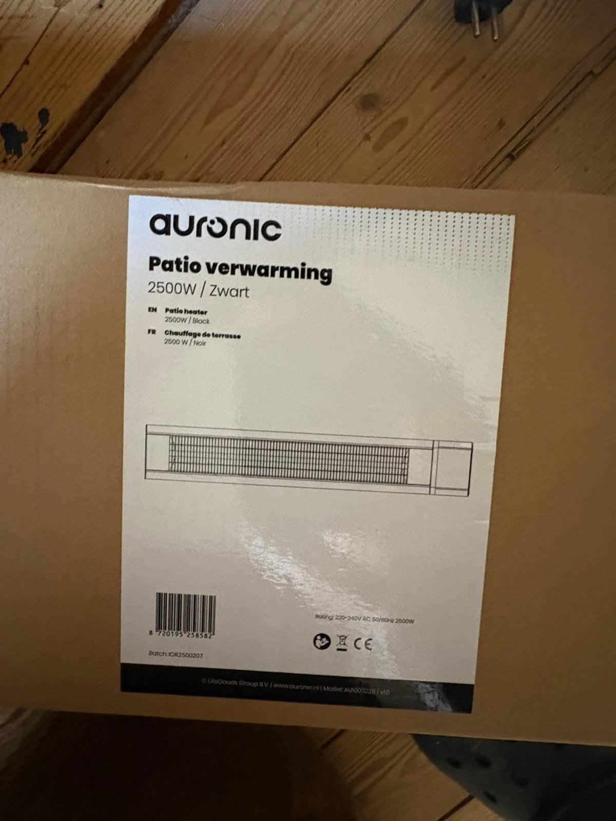 auronic terras verwarmer xl infrarood elektrische, Ophalen, Nieuw