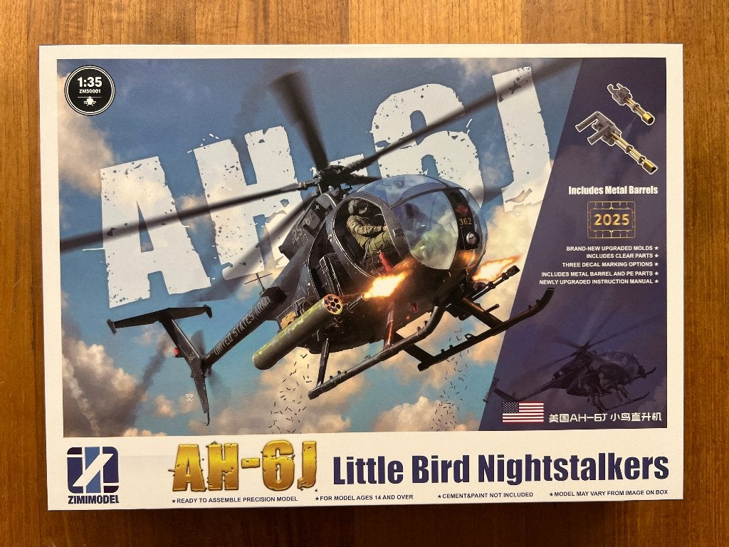 ZimiModel AH-6J Little Bird Nightstalkers 1:35 – ZM50001, Overige merken, Verzenden, Helikopter, Nieuw