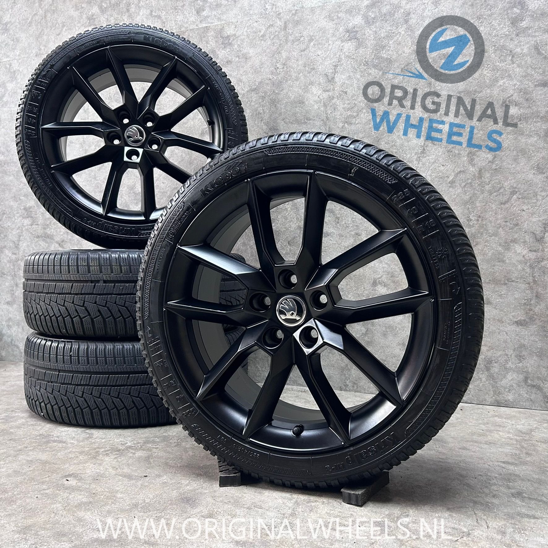 18 inch originele velgen + winterbanden Skoda Octavia, Auto-onderdelen, 18 inch, Gebruikt, -, -