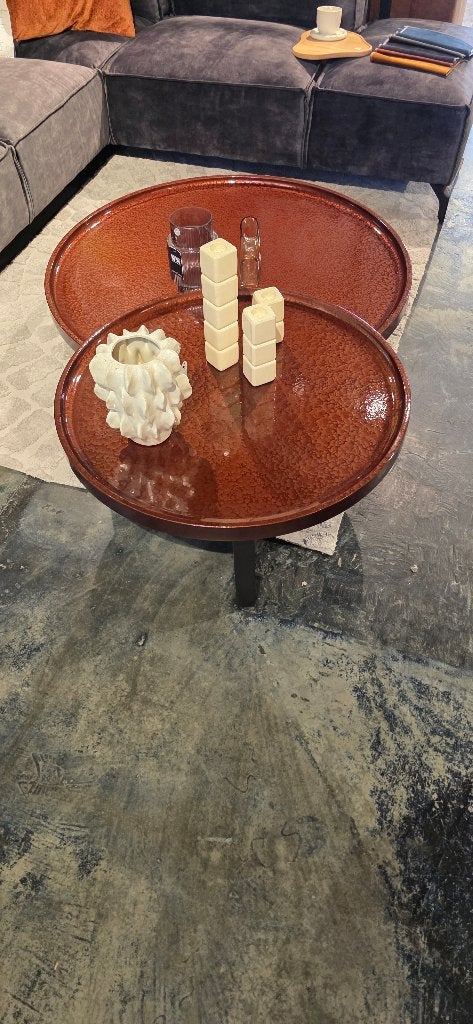 Salontafel set van 2 Rood MDF  | Nu Extra Voordelig!