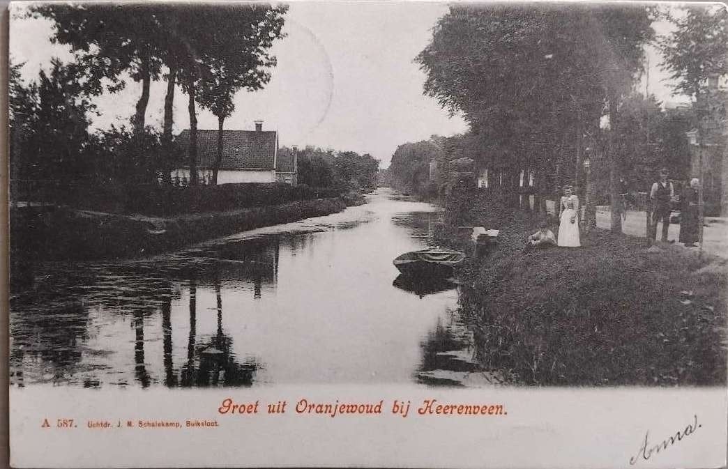 Oranjewoud bij Heerenveen (Friesland) – Gelopen 1905, Verzenden, Voor 1920, Friesland