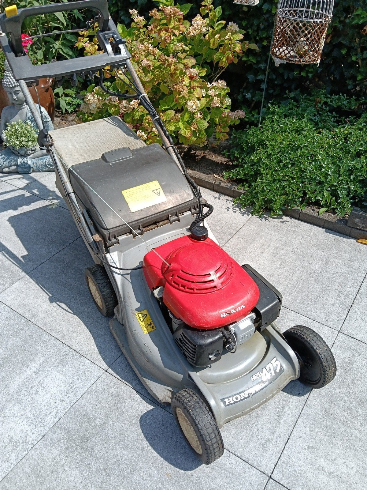 Grasmaaier benzine, HONDA HRB 475, met elekt start, Ophalen