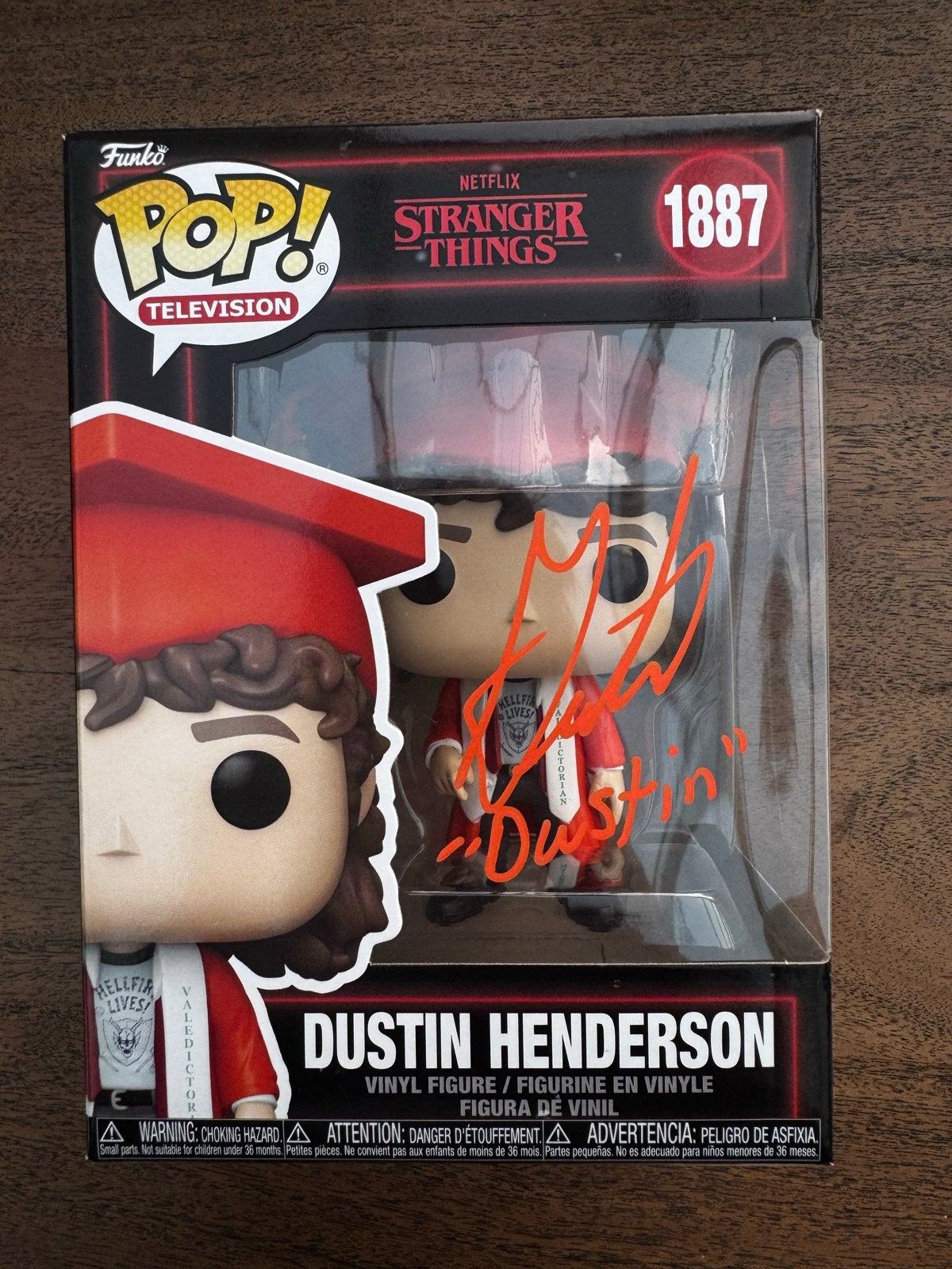 Stranger Things Funko Pop! Dustin Henderson Gesigneerd, Verzamelen, Ophalen of Verzenden, Zo goed als nieuw