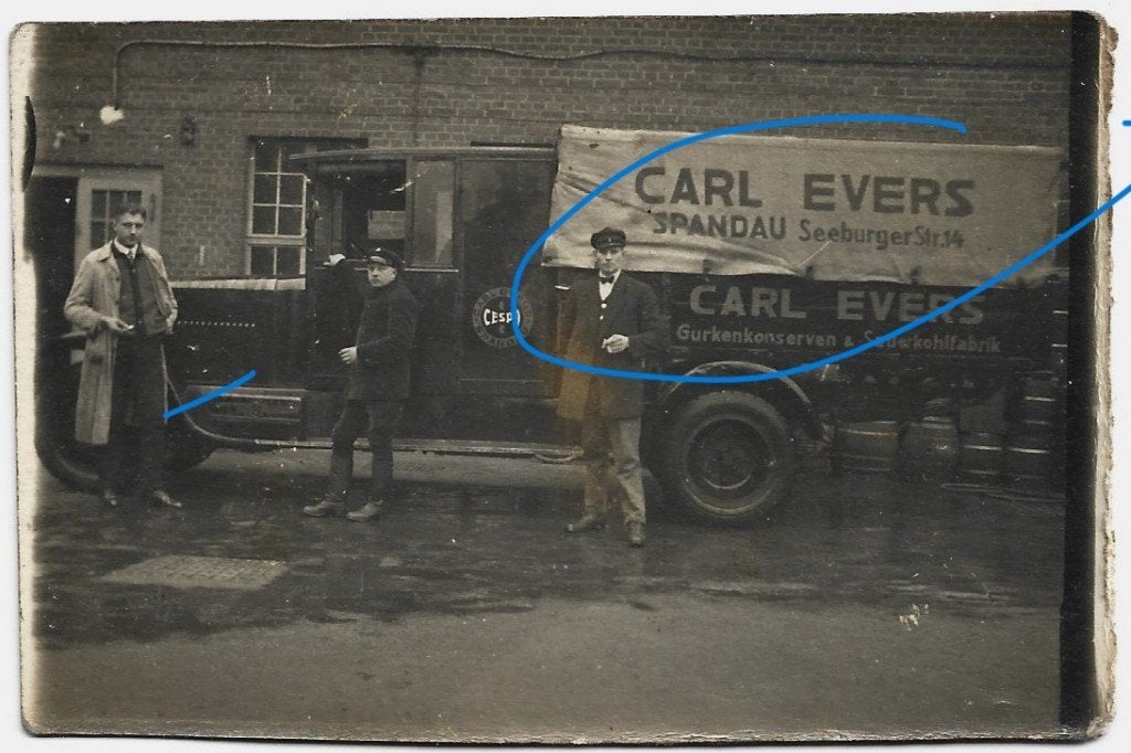 vrachtwagen camion LKW foto Spandau foto, Verzenden, Foto, Zo goed als nieuw, Voor 1940