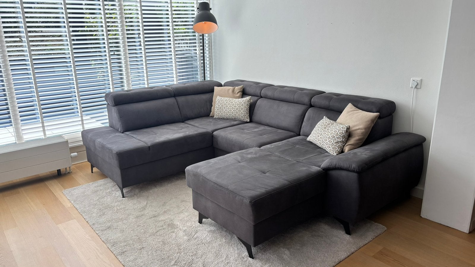Hoekbank Seat and Sofa’s Grijs, Huis en Inrichting, Ophalen, 250 tot 300 cm, Hoekbank, Zo goed als nieuw