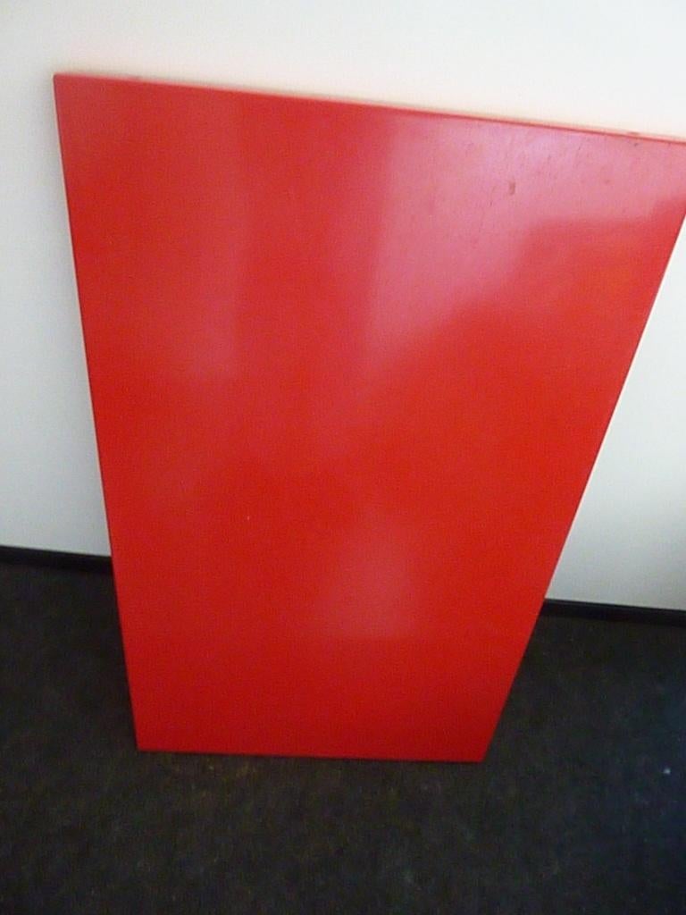 Pilastro (?)  plank rood metaal voor shelving unit, Ophalen, Gebruikt
